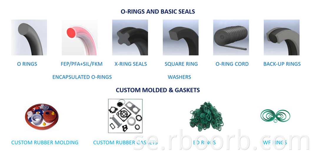 NBR/Nitrile Rubber X Shaped Quad Ring seal